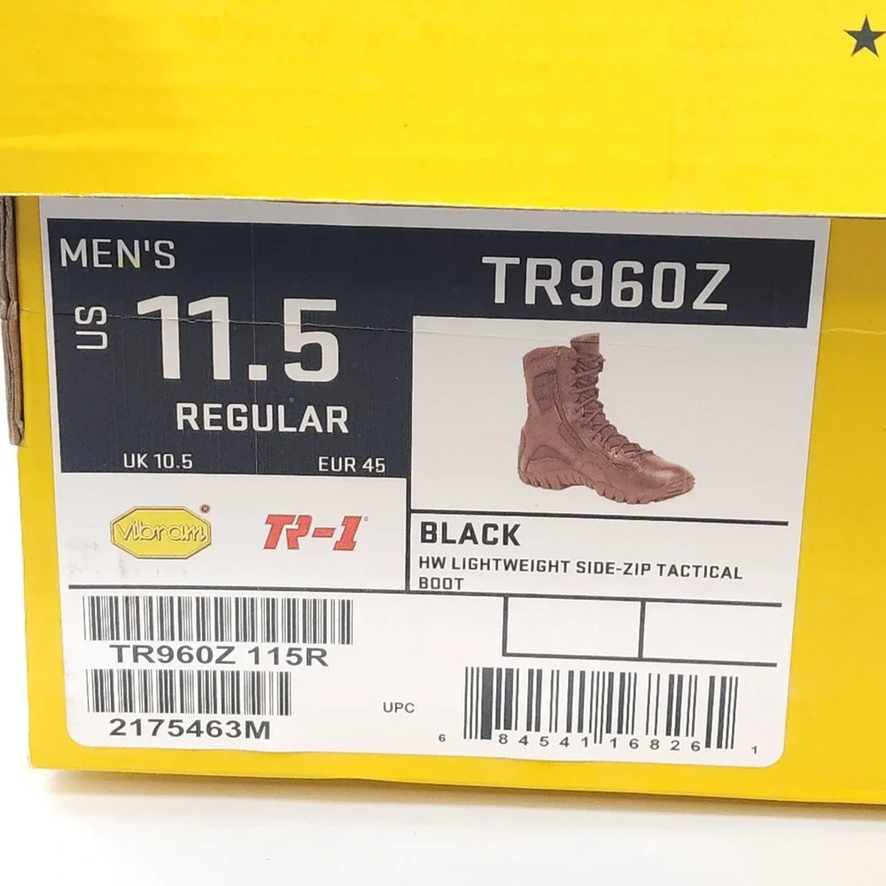 Belleville Tactical Research HW Lightweight Side-Zip Boot TR960Z Men's  11.5 Reg